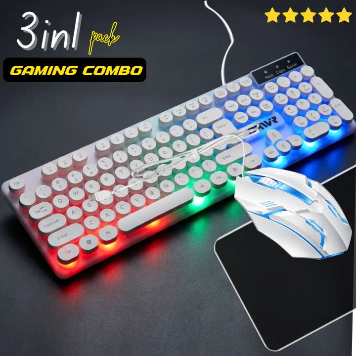 45165bb2a06953da058fa9e395861f96.png_720x720q80.png_ Original 3-in-1 Wired RGB Gaming Combo: Backlit Keyboard with FN Shortcuts - Mouse & Mouse Pad Set for PC/Laptop (Black and White) 104 keys -By Panorama - Image 1