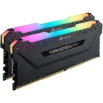 Corsair Vengeance RGB PRO 16GB 2 x 8GB DDR4 DRAM 3600MHz C18 Memory Kit — Black